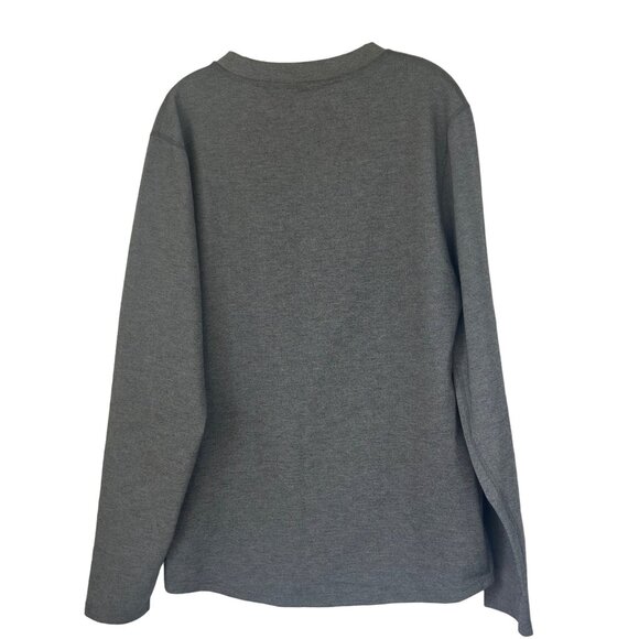 Omni-Wool Mens Long Sleeve Crewneck Shirt Wool Blend Gray Size XXL - Picture 2 of 8